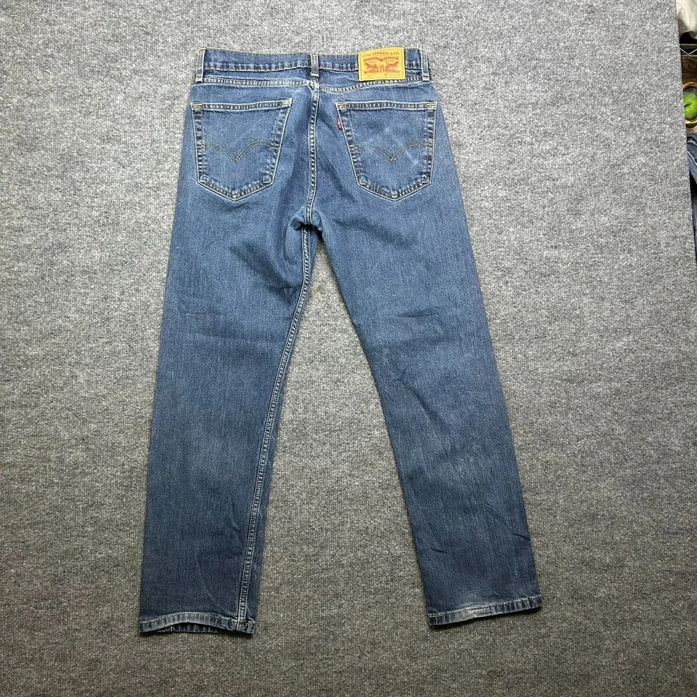 Levi's 505 Straight Jeans Men's Blue Denim Pockets Classic Zip Fly Y2K - 32X28.5